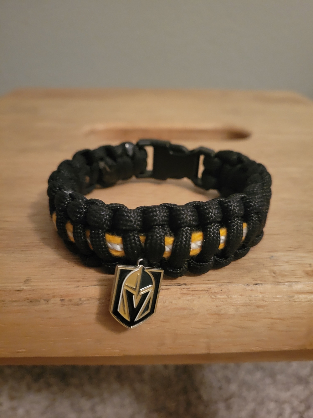 Vegas Golden Knights Black and Gold Paracord Bracelet